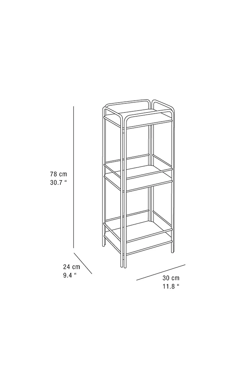 STEEL AND GLASS STORAGE UNIT