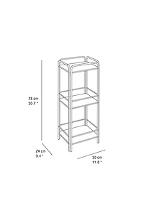 STEEL AND GLASS STORAGE UNIT
