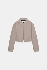 VESTE COURTE À FERMETURE ÉCLAIR