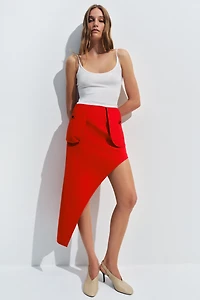 ASYMMETRIC POCKET SKIRT ZW COLLECTION