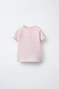 SOFT WOVEN STRIPED T-SHIRT
