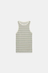 STRIPED SLEEVELESS TOP