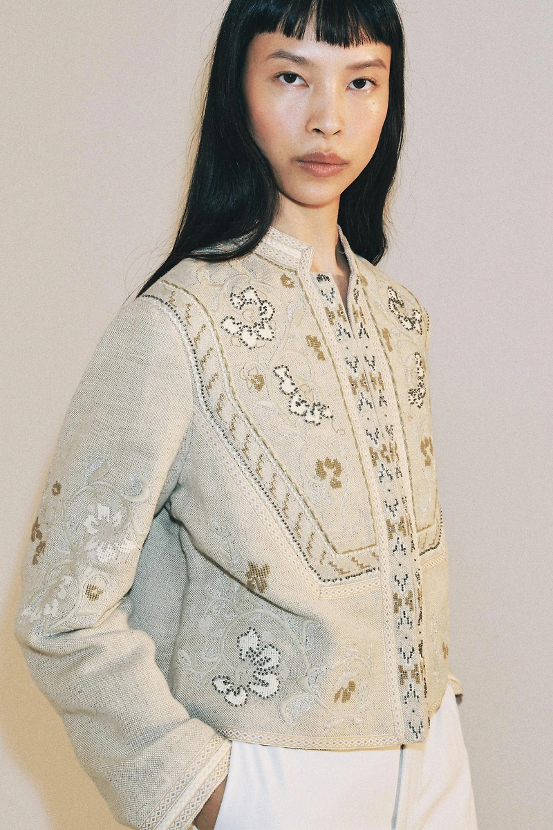 EMBROIDERED ZW COLLECTION JACKET