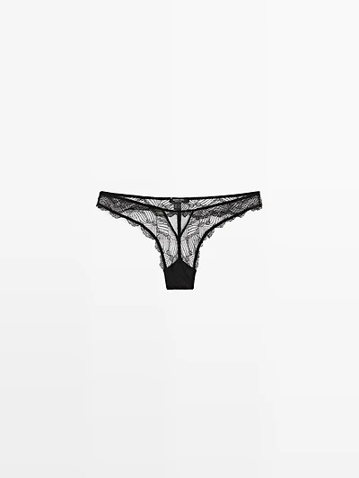 String dentelle et mesh