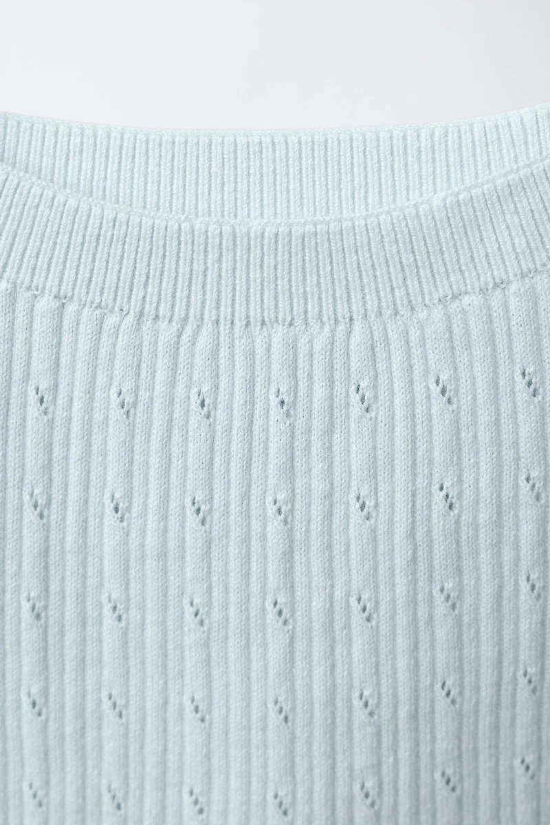 RIBBED CUT-OUT PANTS