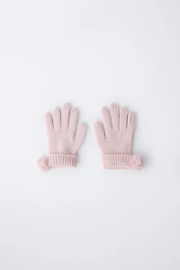 POM-POM KNIT GLOVES