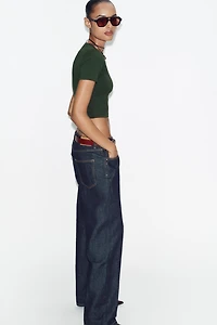 SHORT SLEEVE CROPPED TOP