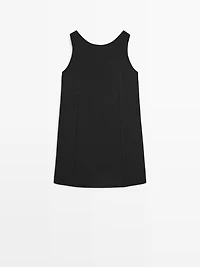 Wool blend mini dress