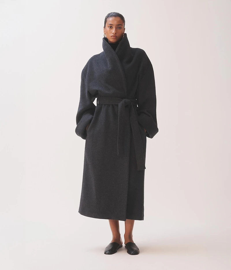 LINDA EVANGELISTA CASHMERE BATHROBE-COAT