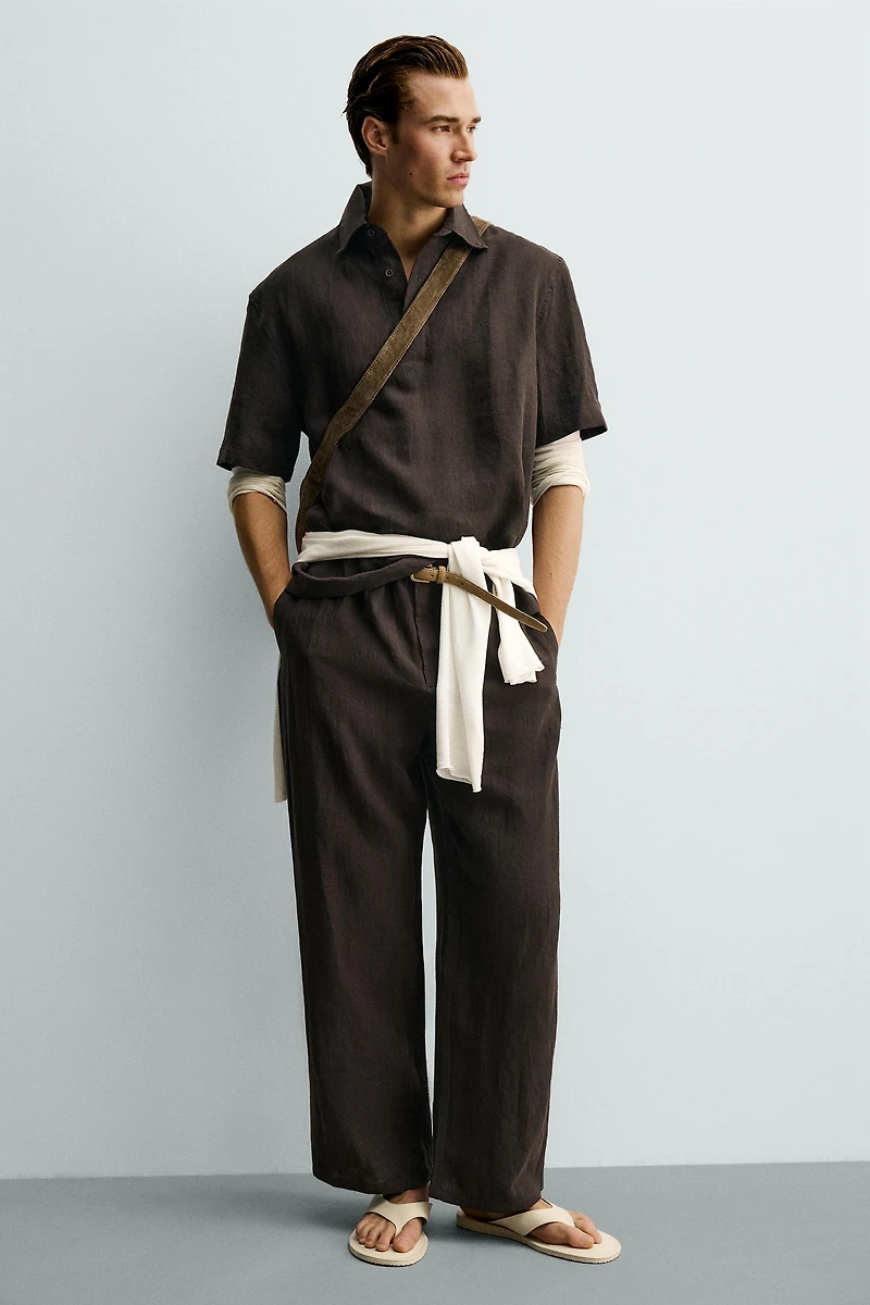 PANTALON RELAXED FIT 100% LIN