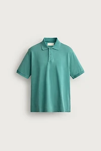 WASHED REGULAR FIT PIQUÉ POLO