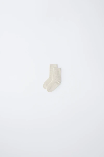 COTTON SILK KNIT SOCKS