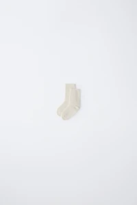 COTTON SILK KNIT SOCKS