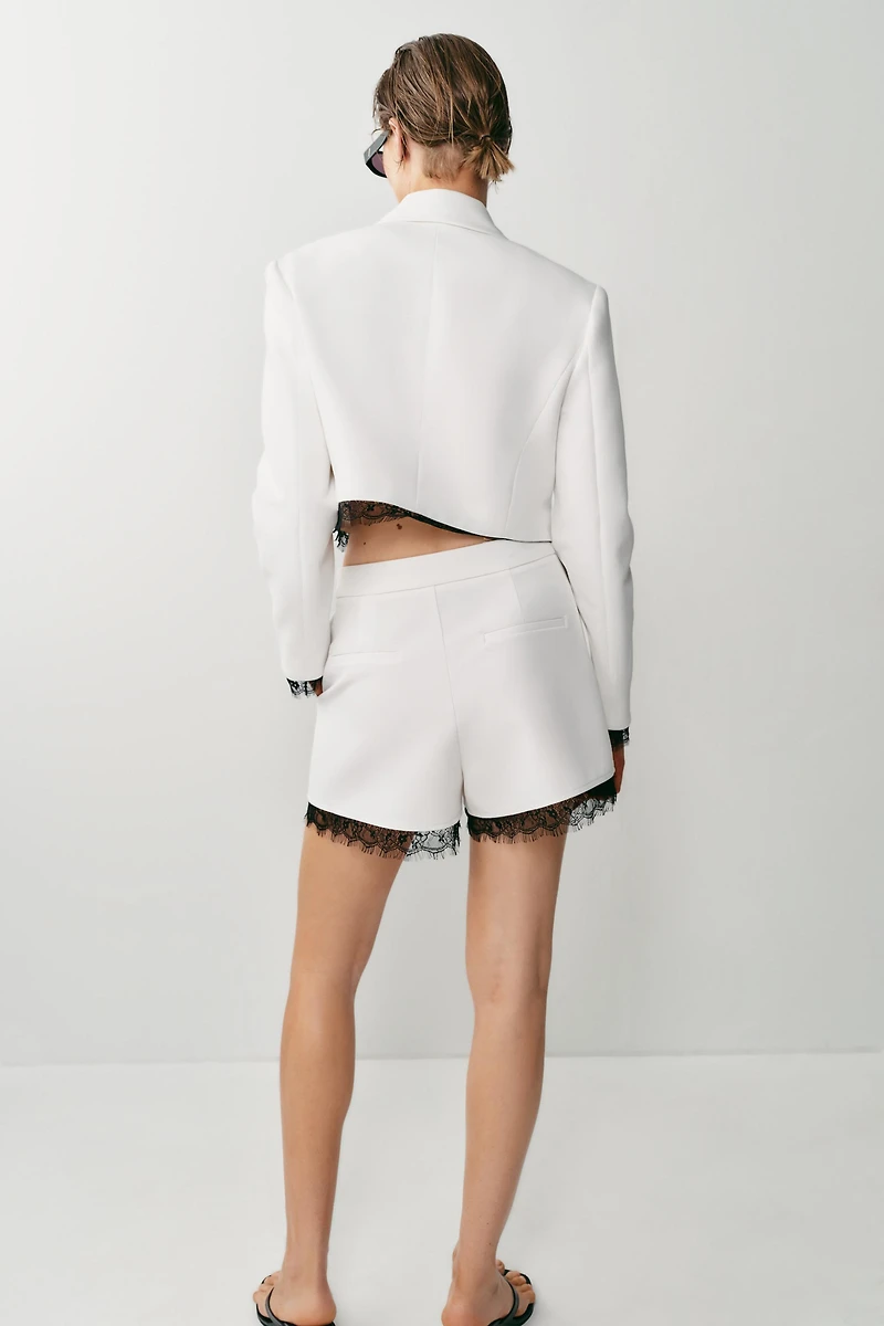 VESTE COURTE DENTELLE