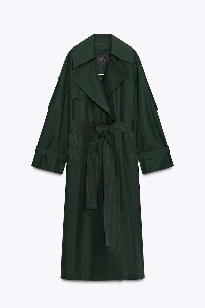 OVERSIZED WATER REPELLENT TRENCH COAT ZW COLLECTION