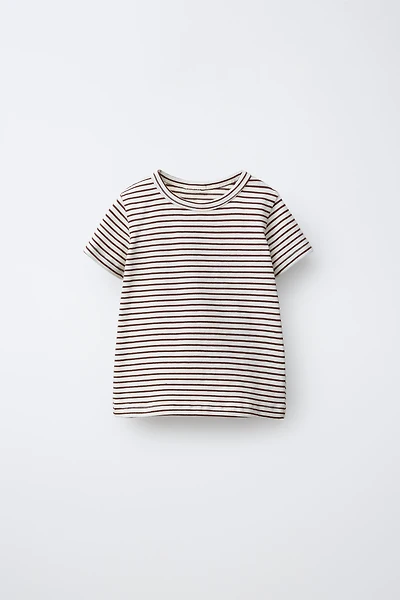 T-SHIRT RAYURES TISSÉES SOFT