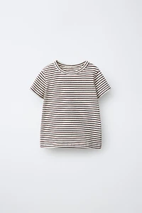 T-SHIRT RAYURES TISSÉES SOFT
