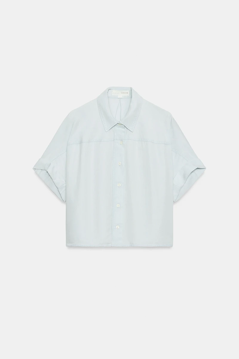 FLOWY SHORT SLEEVE SHIRT