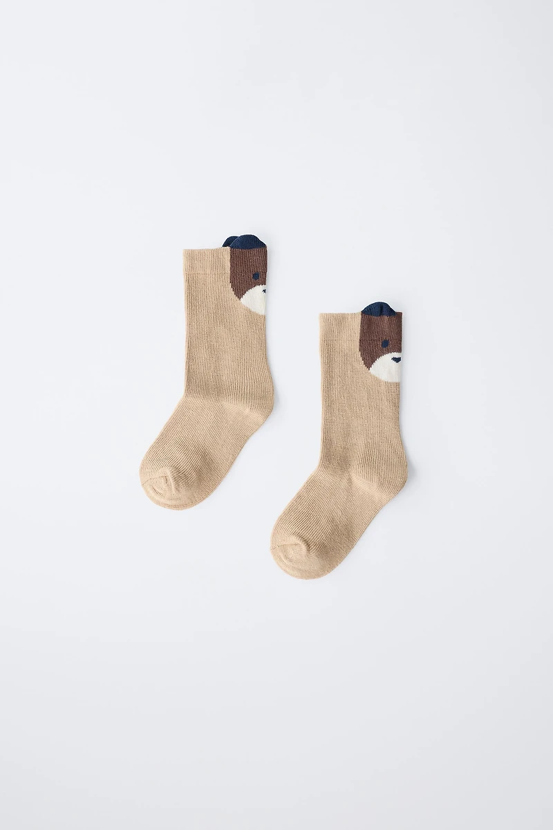 BEAR FACE SOCKS
