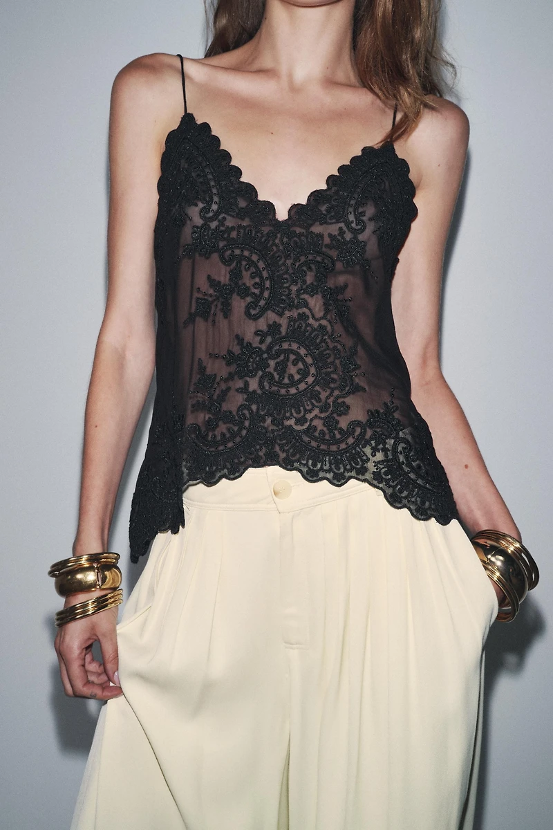 ZW COLLECTION LACE CAMISOLE TOP