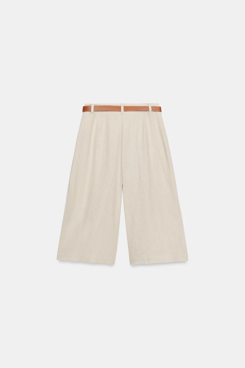 LONG BELTED SHORTS