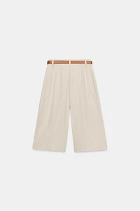 LONG BELTED SHORTS