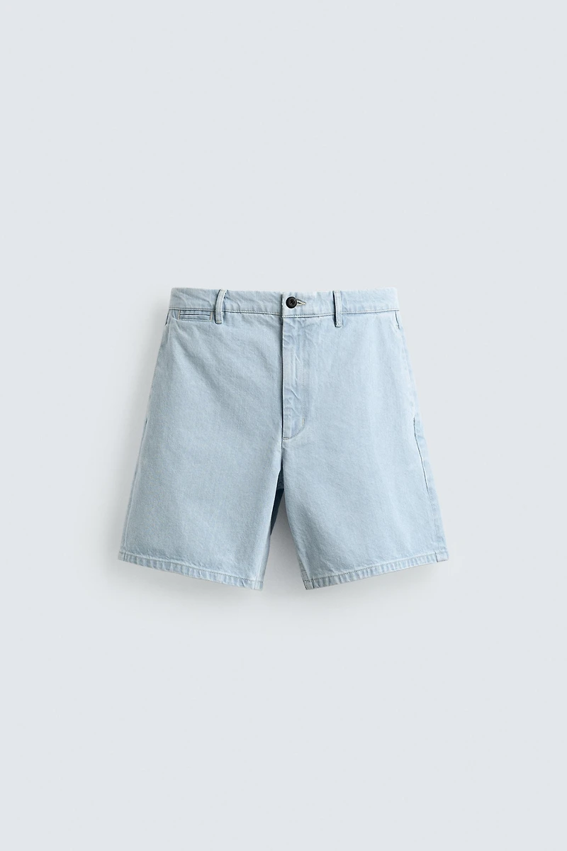 CHINO DENIM SHORTS
