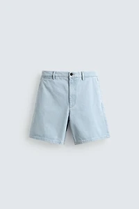 CHINO DENIM SHORTS