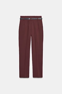 PANTALON TAILLE HAUTE CEINTURE