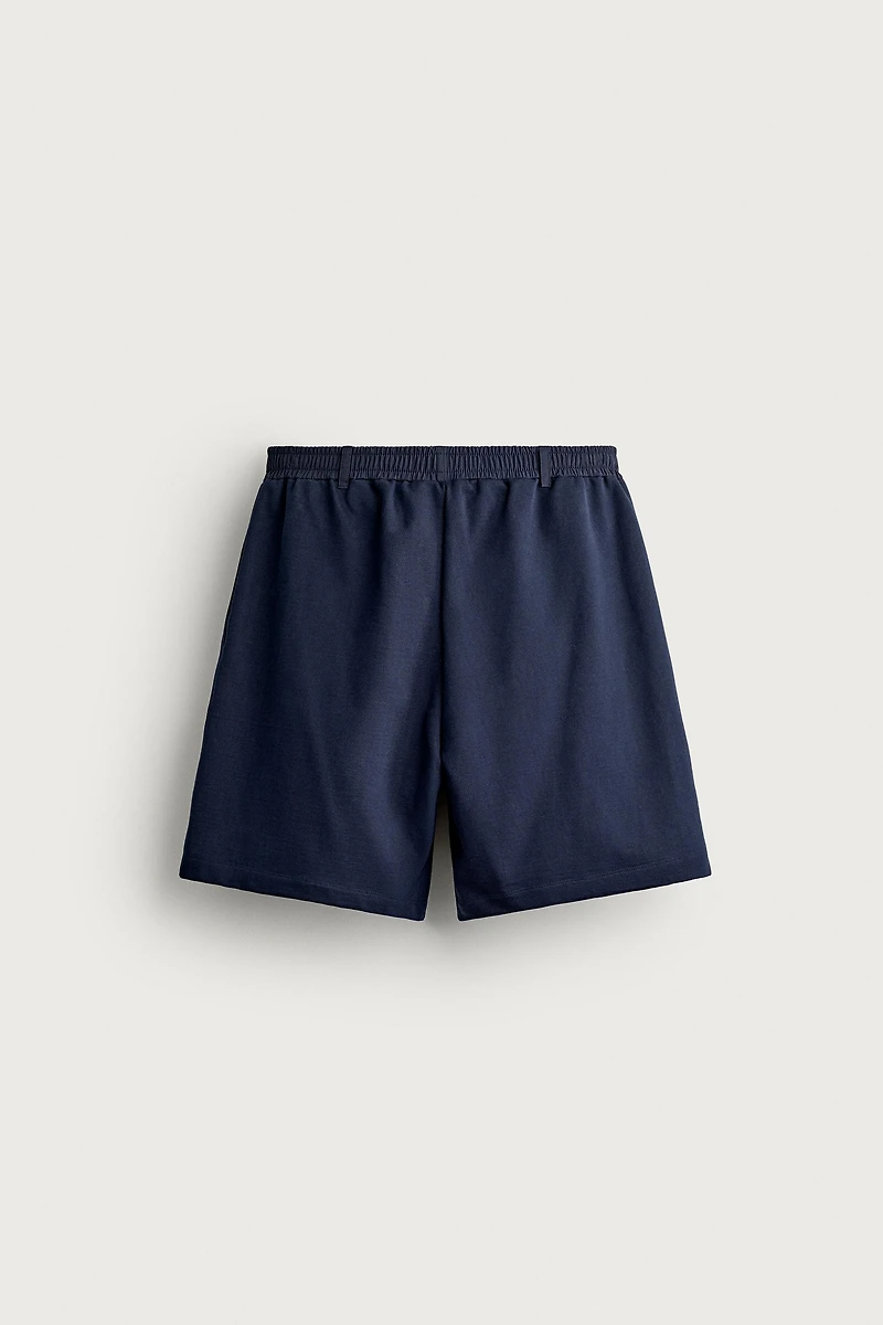 CONTRAST WAIST JOGGER SHORTS