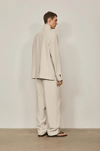 100% linen suit blazer with pocket details - LIMITED EDITION