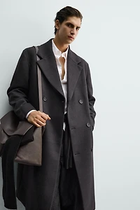 MANTEAU CROISÉ À CARREAUX