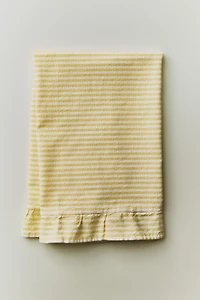 RUFFLED STRIPED KITCHEN TOWEL