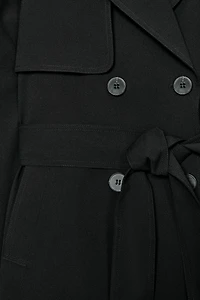 WINDPROOF WATER REPELLENT LONG BELTED TRENCH COAT