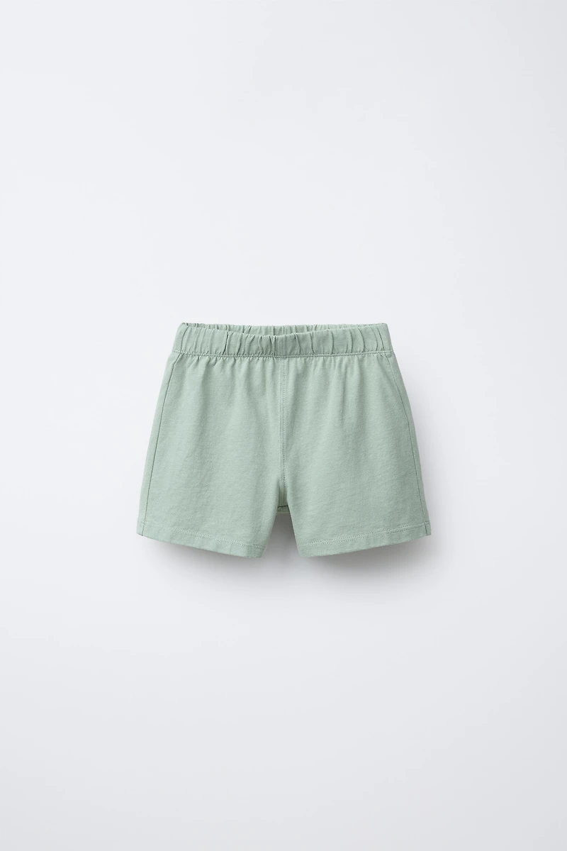 SOLID POLO AND BERMUDA JOGGING SET