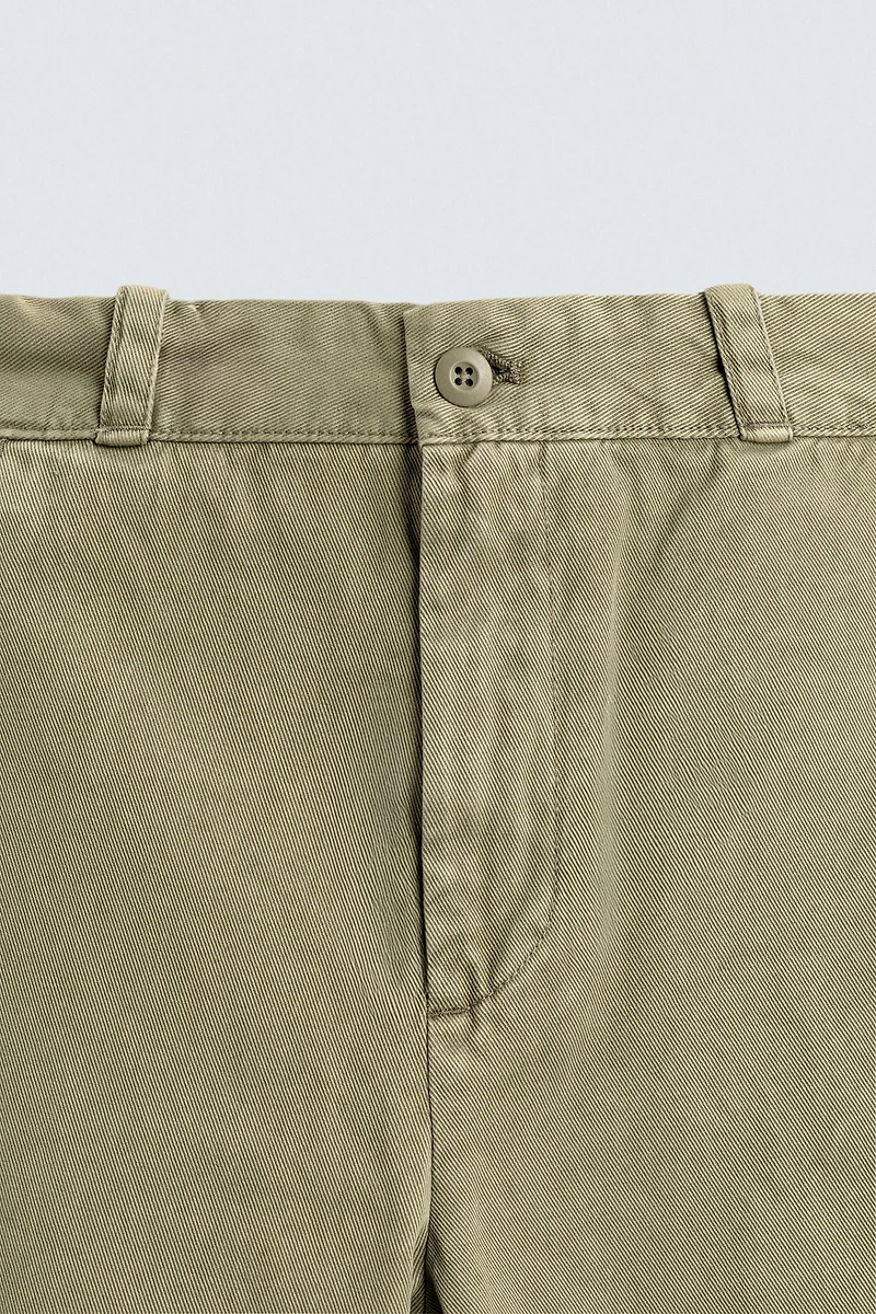 WIDE FIT CHINO PANTS