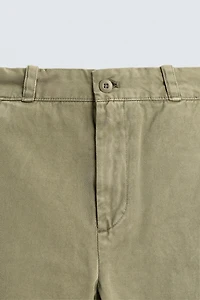 WIDE FIT CHINO PANTS