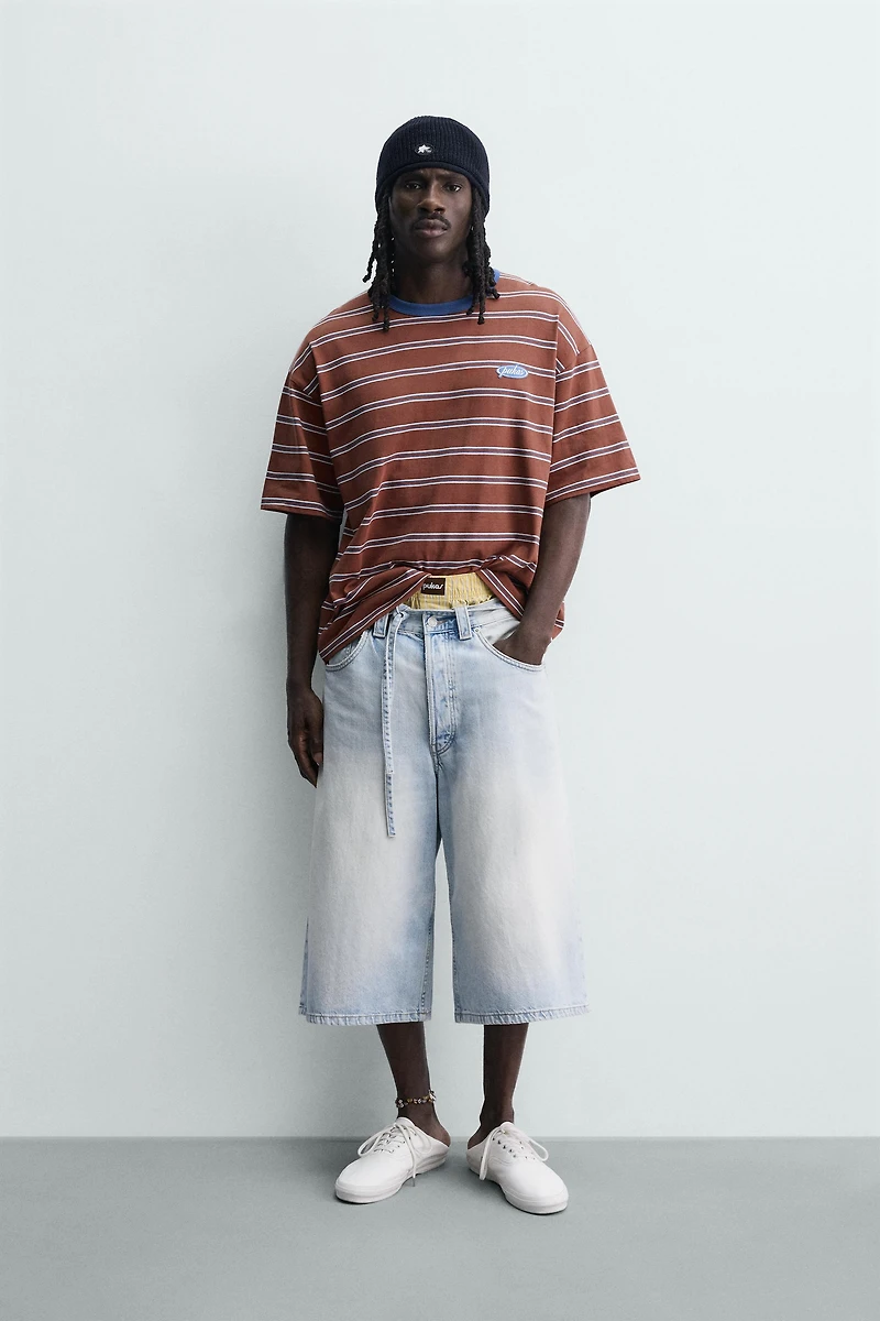 PUKAS SURF X ZARA STRIPED JACQUARD T-SHIRT