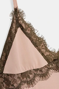 SHORT COMBINATION LACE DRESS