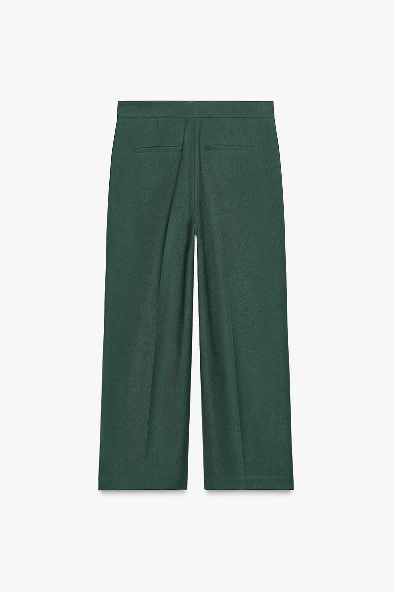 HIGH-WAISTED CULOTTE PANTS