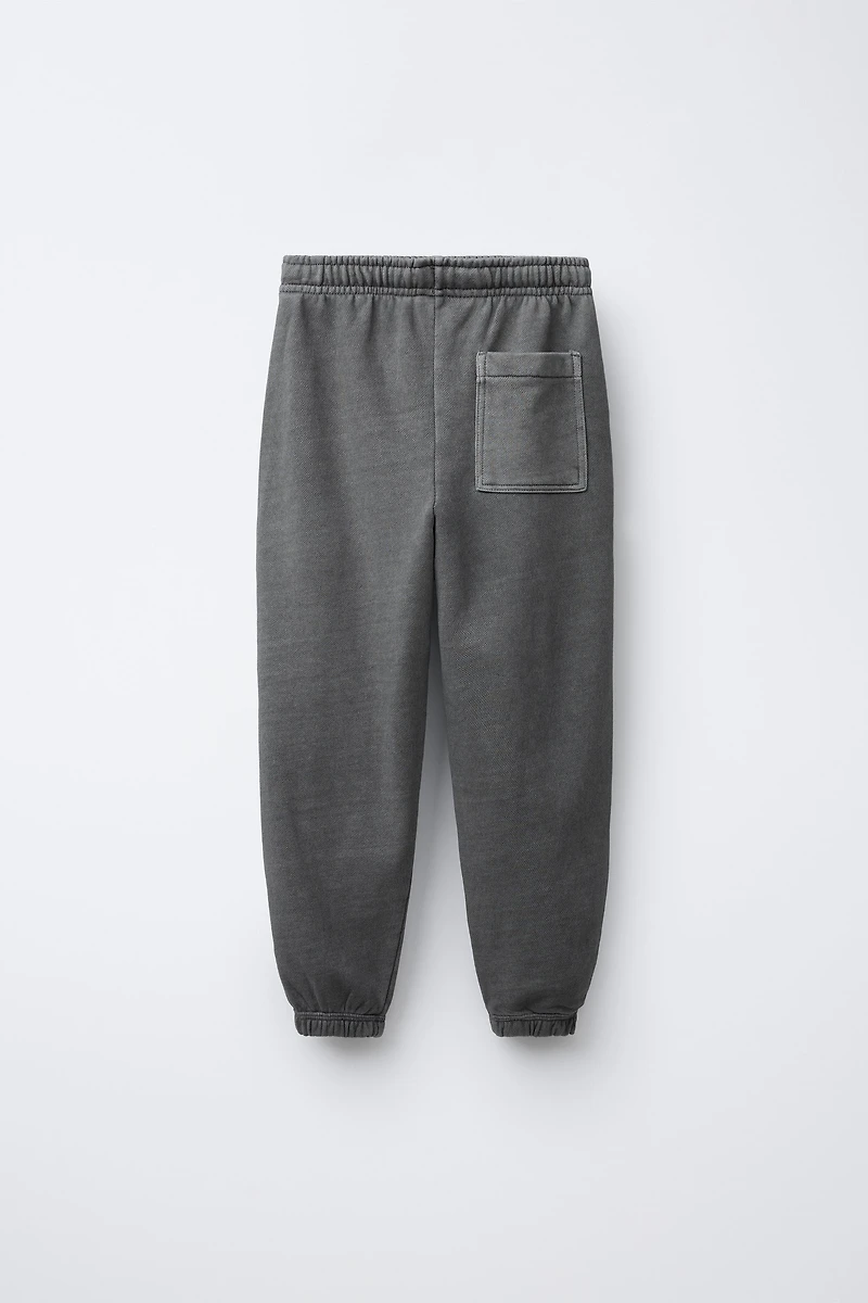GARMENT-DYED FLEECE JOGGERS