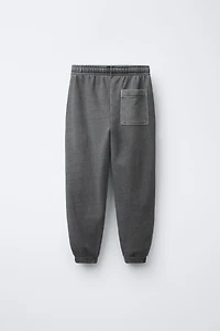 GARMENT-DYED FLEECE JOGGERS