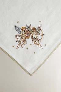 EMBROIDERED LINEN NAPKIN GEMINI | MARISA BERENSON