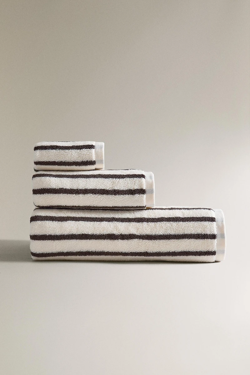 SERVIETTE DE BAIN RAYURES COULEUR