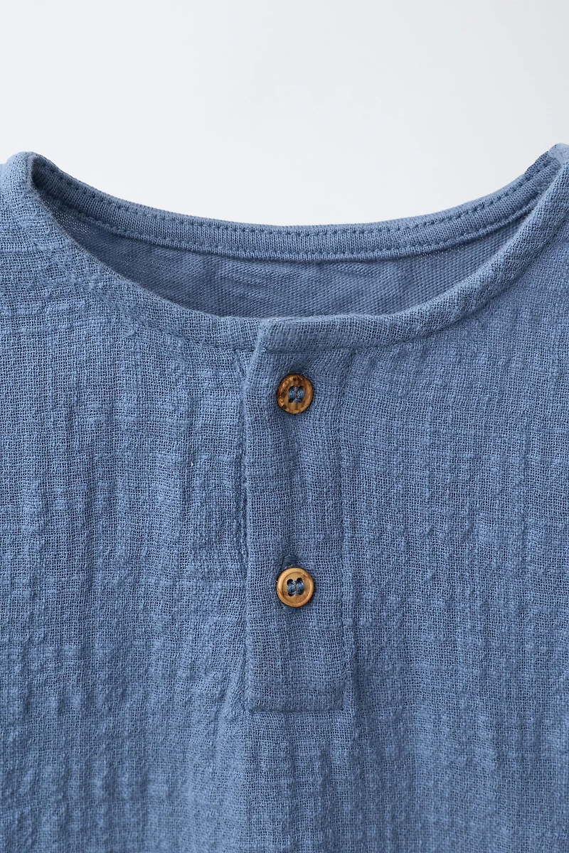 CHEMISE BIMATIÈRE TEXTURÉE