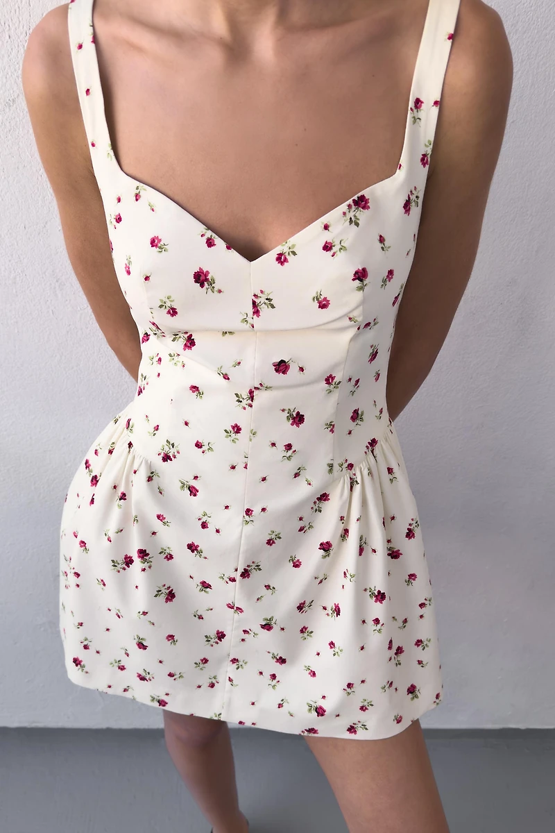 ROBE VOLUME À IMPRIMÉ FLEURI