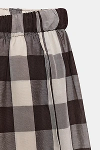 ZW COLLECTION GINGHAM PLAID PANTS
