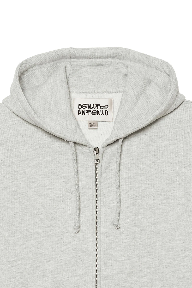 CROPPED FIT HOODIE WITH ZIP