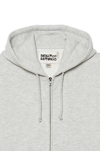 CROPPED FIT HOODIE WITH ZIP