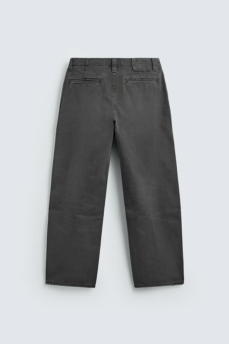 PANTALON CHINO COUPE DÉCONTRACTÉE DÉLAVÉ